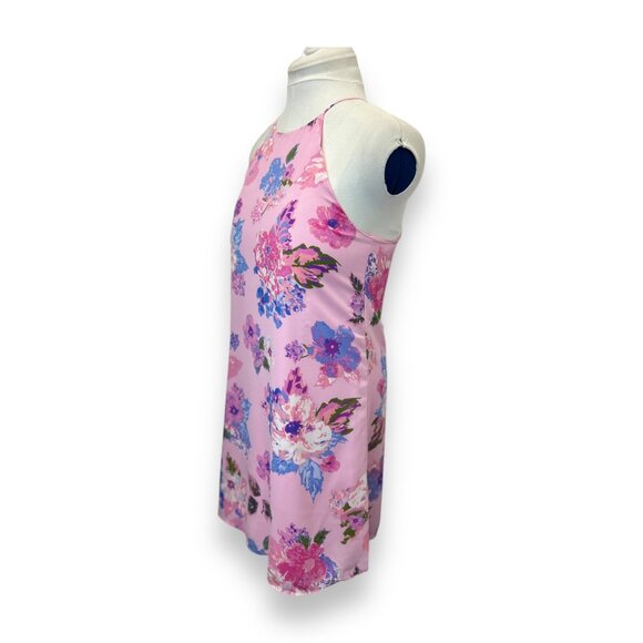 Everly Anthropologie Womens Floral Pink Halter Slip Dress S - Picture 3 of 9